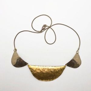 Pure Brass Statement Necklace | Bib Necklace